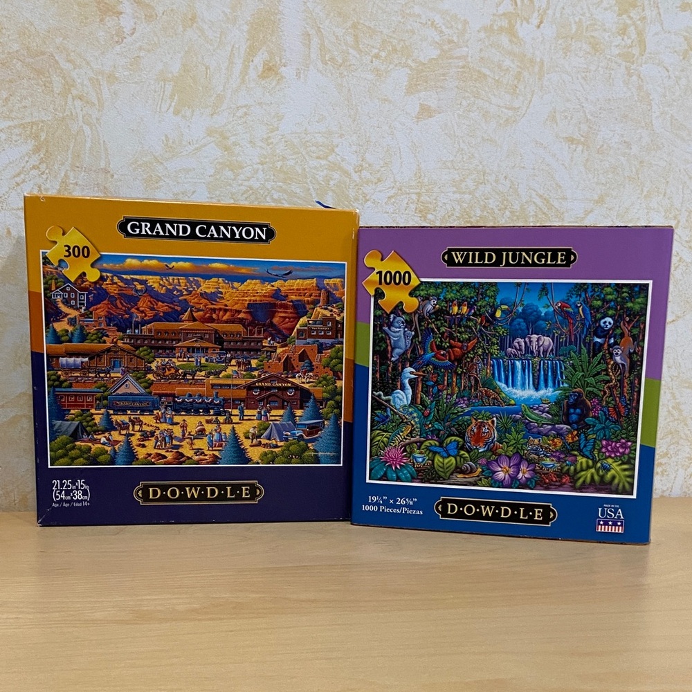 Dowdle 2 Puzzles - Grand Canyon and Wild Jungle
